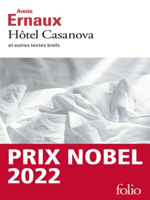 Hôtel Casanova et autres textes brefs - ebook
